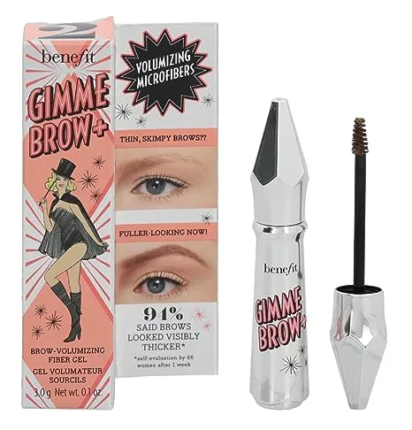 Benefit Gimme Brow Volumizing Fiber Gel # 3 Medium Neutral 0.1 Ounce 