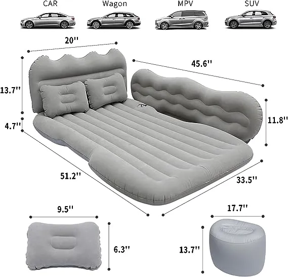 Lammyner Air Mattress, Inflatable Bed For Suv Car, Truck, Car Sleeping, Camping, Travel, Hiking, Trip And Other Outdoor Activities