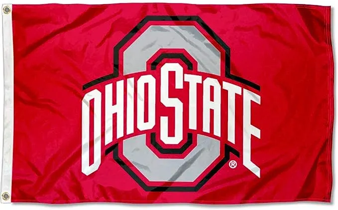 College Flags & Banners Co. Ohio State Flag OSU Buckeye Flag