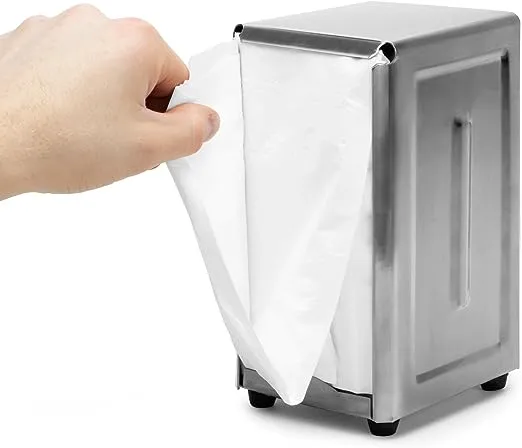 Spring-load Stainless Steel Tall-Fold Napkin Dispenser