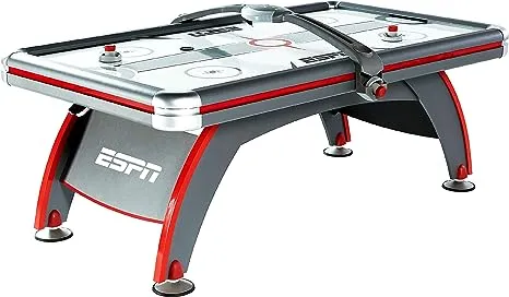 ESPN Air Hockey Multiple Styles Game Tables, Indoor Arcade Gaming Sets with Electronic Score Systems, Perfect for Family Game Rooms