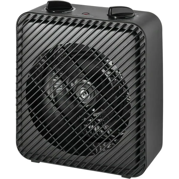 Pelonis 1500W 3-Speed Electric Fan-Forced Space Heater, PSH08F1ABB, Black