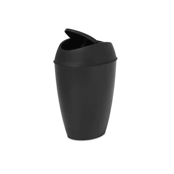 Umbra Twirla Trash Can - Black