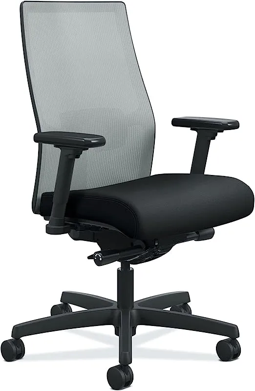 HON Ignition 2.0 Black 4-Way Stretch Mesh Back and Seat Task Chair, Supports Up to 300 Pound