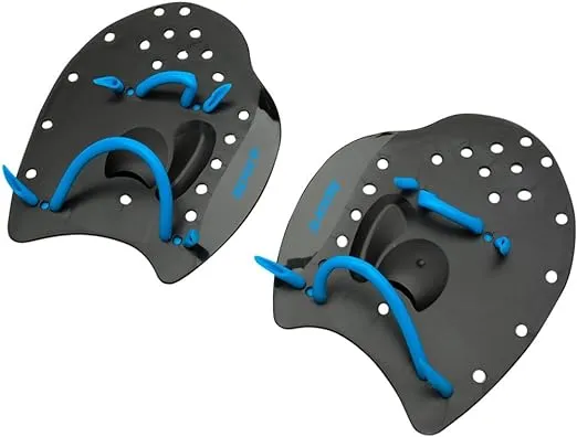 Sporti Power Swim Paddles, Black, Large