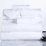 Lavish Home Ribbed Cotton 10 Piece Towel Set - Burgundy