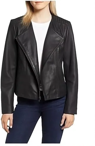 Wing Collar Leather Jacket