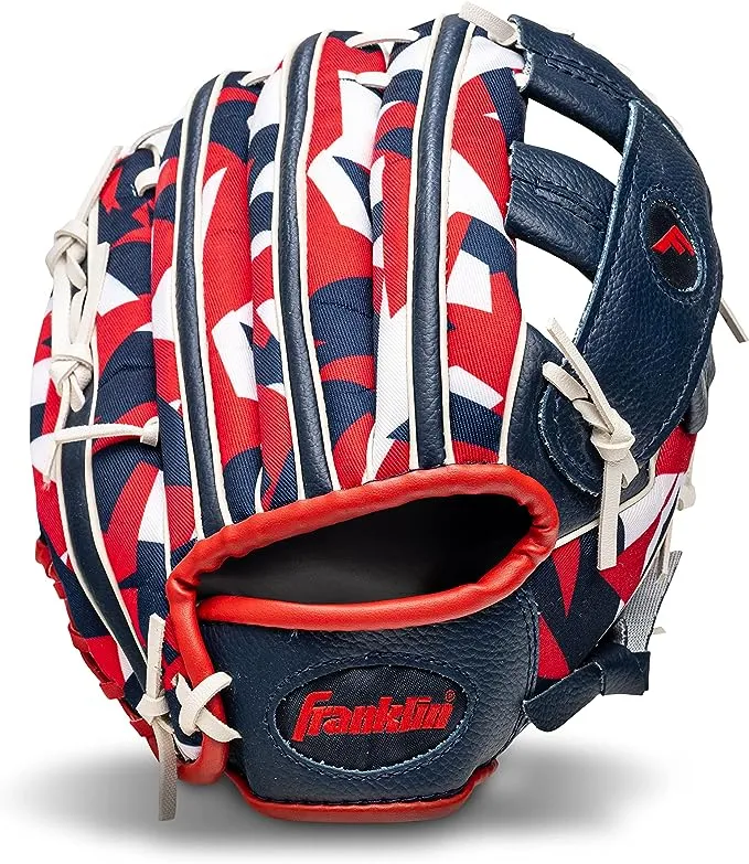 Franklin RTP Digi Series 9.5" T-Ball Baseball Glove - Navy / Red