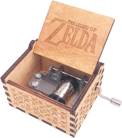 The Legend of Zelda Music Box Hand Song of Storms from Ocarina of Time Brown