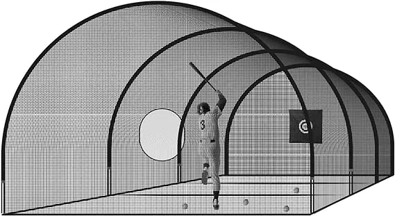 Holymus Pro Baseball Batting Cage Net and Frame