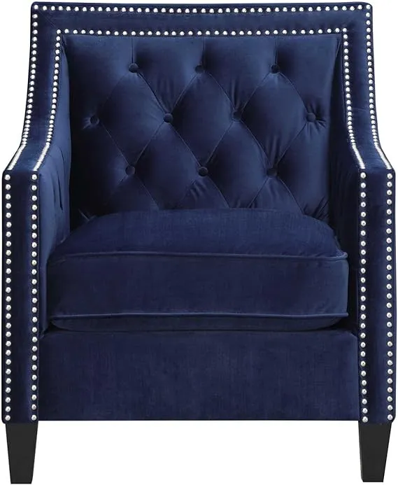 Picket House Furnishings Teagan Accent Chair in Navy