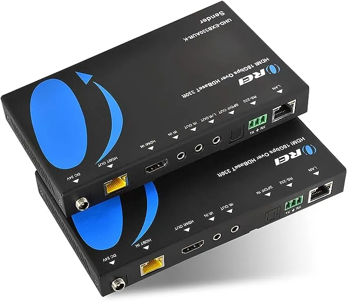 OREI 4K HDMI Extender Balun by HDBaseT UltraHD 4K at 60Hz 4:4:4 over one