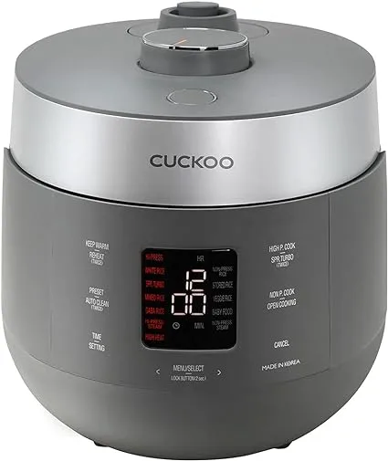 CUCKOO 6-Cup Heating Twin Pressure Rice Cooker and Warmer