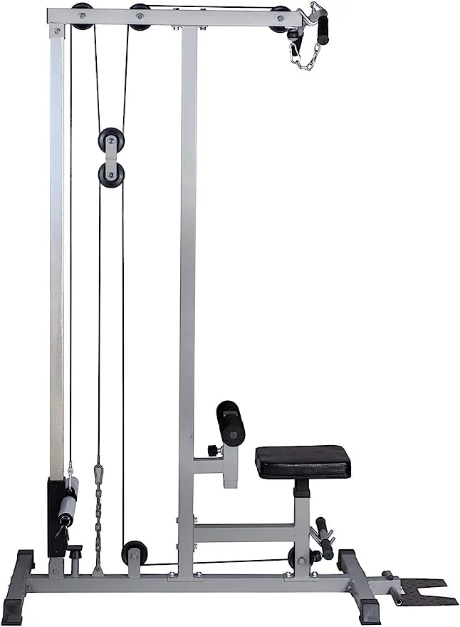 GDLF Lat Pull Down Machine Multifunction Low Row Bar Cable Fitness Body Workout Gym