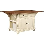 Slater Cherry / Black Kitchen Island - Coaster 102270