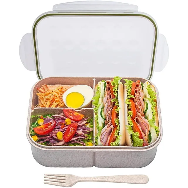 Miss BIG Bento Box, Bento Lunch Box for Kids Lunch Box Leak Proof,No BPAs and No Chemical Dyes,Microwave and Dishwasher Safe Bento