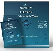 NOVEHA Allergy Relief Eyelid Wipes | Pre-moistened Hypoallergenic Eye Cleansi...