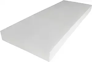 1&#034; X 24&#034; X 72&#034; High Density Upholstery Foam, Couch Cushion Foam, High Density Fo