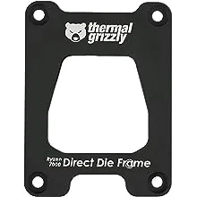 Thermal Grizzly - Direct Die Frame Ryzen 7000 - for Mounting Ryzen 7000 CPUs without The Integrated Heatspreader - Siginficantly Lowers Operating Temperatures