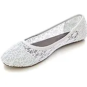 Charles Albert Women's Breathable Crochet Lace Ballet Flat