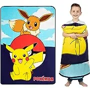 Franco Kids Bedding Super Soft Plush Micro Raschel Blanket, 62 in x 90 in, Pokemon