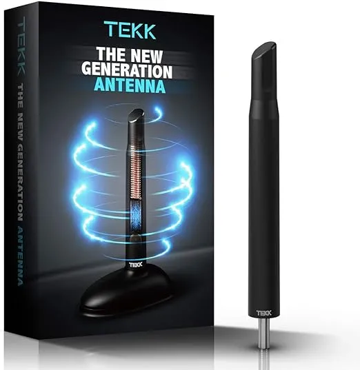 TEKK Short Antenna Compatible with 2007-2024 GMC Sierra 1500 | Designed for Optimized FM/AM Reception | 4.8 Inches