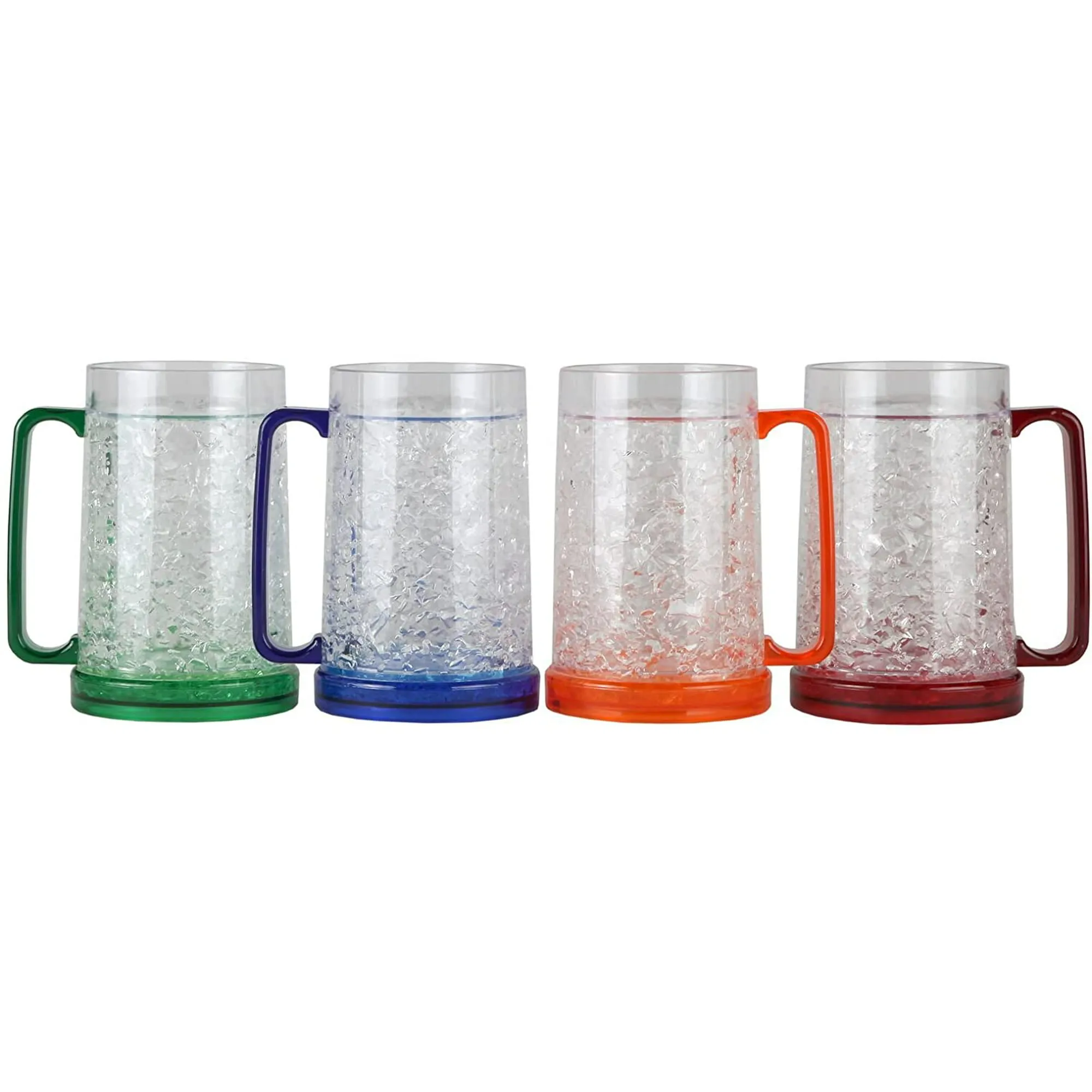 Lily's Home Double Wall Gel-Filled Acrylic Freezer Stein Mugs