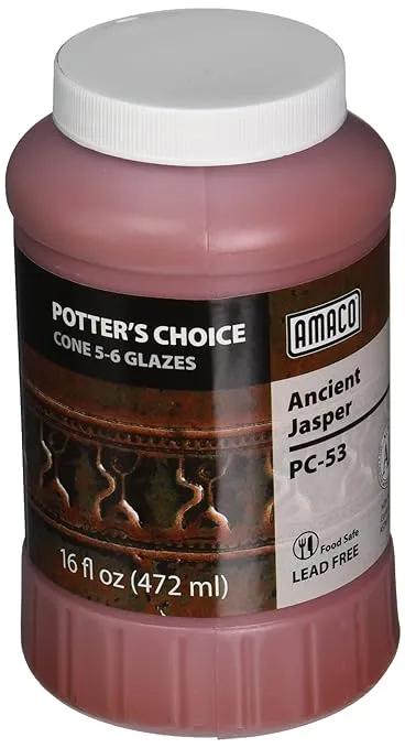 Amaco Potters Choice Glaze PC-53 1 Pint Capacity Ancient Jasper