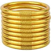 BuDhaGirl Gold All Weather Bangles (AWB) - Serenity PrayerBuDhaGirl Gold All Weather Bangles (AWB) - Serenity Pra…