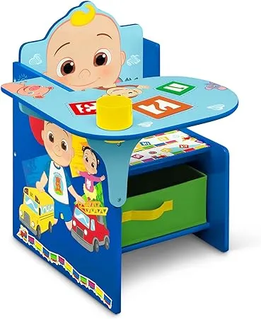 CoComelon Chair Desk with Storage Bin by Delta Children - Greenguard Gold Certified