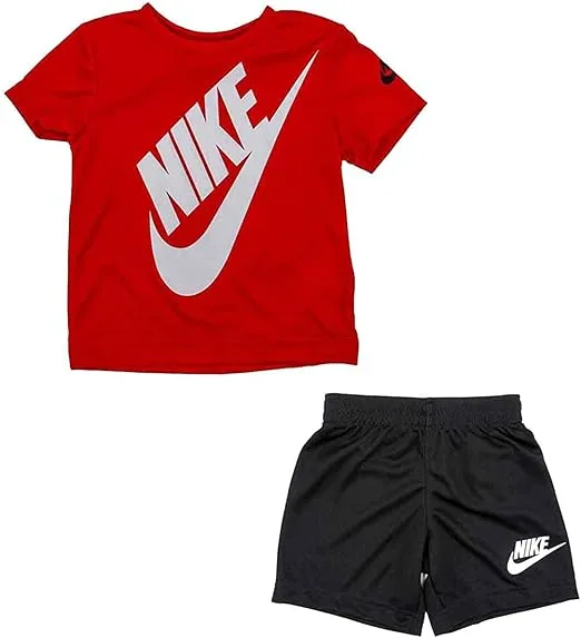 Nike Boys' Boys 4-7 Futura Shorts Set - Red/Black - 6