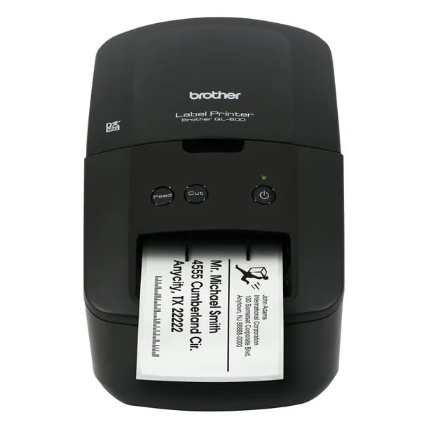 Brother - QL-600 Economic Desktop Label Printer - Black