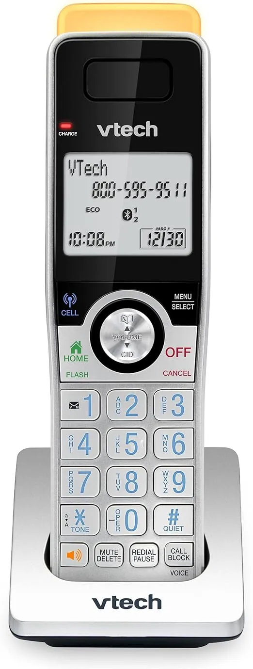 VTech IS8102 Accessory Handset for IS8121 Phones with Super Long Silver/Black