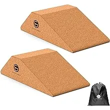 Gymkara Cork Squat Wedge Block 2 Pack