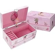 Sweet Musical Jewelry Box with Pullout Drawer and dancing Ballerina Girl 