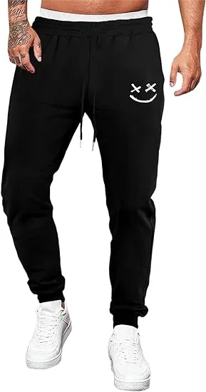 CULTURA SPORT Men's Active Fashion Fleece Jogger Sweatpants W/ Pockets, Athletic Pants for Gym & Running, Oxblood/Black, Large