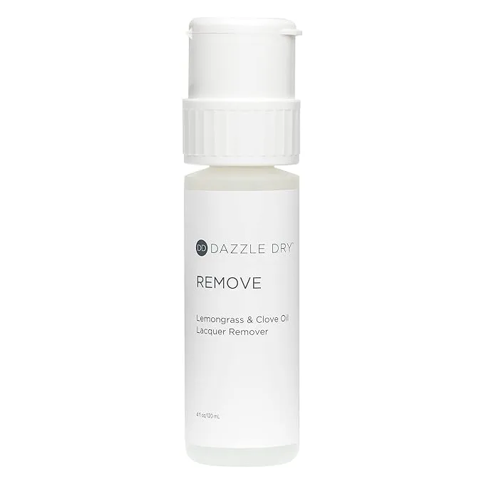 Dazzle Dry Remove Acetone, Lemongrass + Clove Oil Lacquer Remover, 4 oz (120 mL), Menda Pump