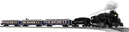 LIONELL The Polar Express LIONCHIEF Set w/Bluetooth 5.0 and Disappearing HOBO CAR, LIONCHIEF Remote, Track and Power Supply O Gauge