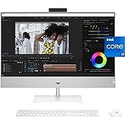 HP Pavilion 27 inch All-in-One Desktop PC, FHD Display, 13th Generation Intel Core i7-13700T, 16 GB RAM, 256 GB SSD, 1 TB HD, Intel UHD 770 Graphics, Windows 11 Home, 27- ca2080 (2023)