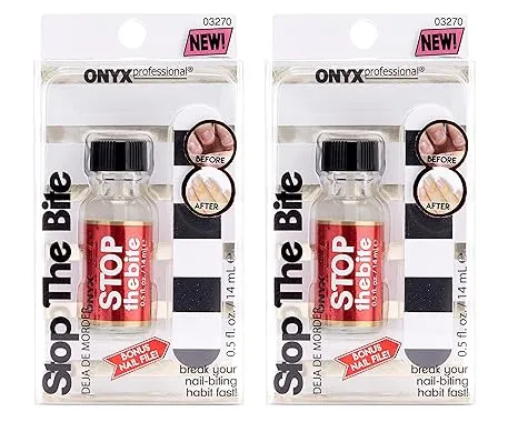 Onyx Professional Stop The Bite Nail Biting & Thumb Sucking Deterrent Polish 0.5 fl oz