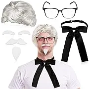 #70106  KFC Colonel Sander Adult Costume Wig, Beard and Moustache