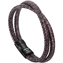 Murtoo Men's Braided Leather Bracelet