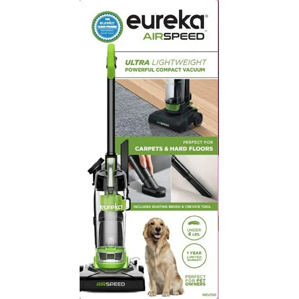 Eureka All in One Wet Dry Vacuum Cleaner and Mop for Multi-Surface Lightweight Self-Cleaning System, for Hard Floors and Area Rugs, 2-in-1, Green