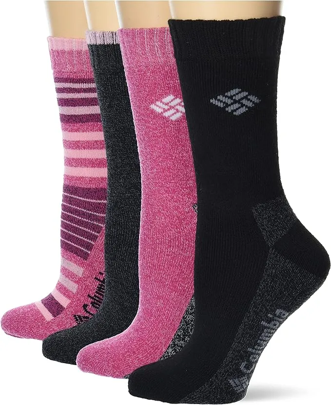 Columbia Women's 4 Pack Moisture Control Crew Socks