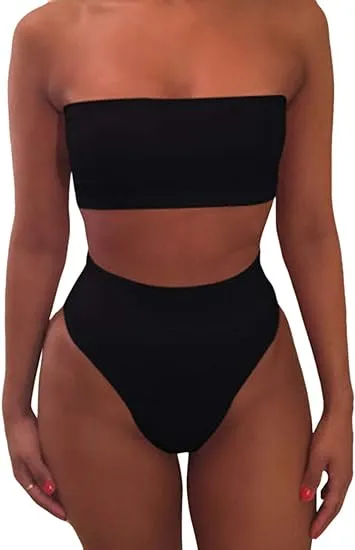 Removable Straps Bandeau Bikini