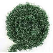 Christmas Decorations Greenery Artificial Tinsel Soft Twist Garland Gift 50 Ft