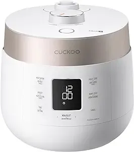 Cuckoo CRP-ST1009F | 10-Cup (Uncooked) Twin Pressure Rice Cooker & Warmer | Made in Korea | White