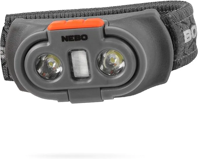 NEBO Einstein 750 Lumen Outdoor Compact Easy Tilt Camping Headlamp with Red Light and Turbo Modes, Includes 4 AAA Batteries and Adjustable StrapNEBO Einstein 750 Lumen Outdoor Compact Easy Tilt…