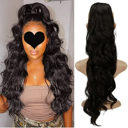 Short Curly Black Ponytail Extension Drawstring Ponytail Clip on Ponytails for Black Women 14inch Spiral Curl Ponytail Extensions Clip in Synthetic Hair Pieces for Women Ponytail Drawstring