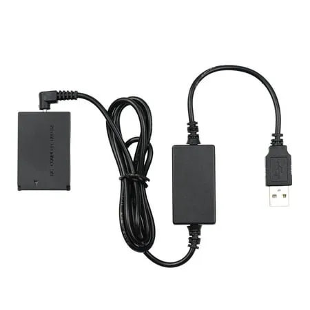 Kimaru ACK-E12 AC Power Adapter DR-E12 DC Coupler LP-E12 Dummy Battery Kit for Canon EOS M10, M50, M50 Mark ii, M100, M200, EOS M M2,Kiss M M2 Cameras.